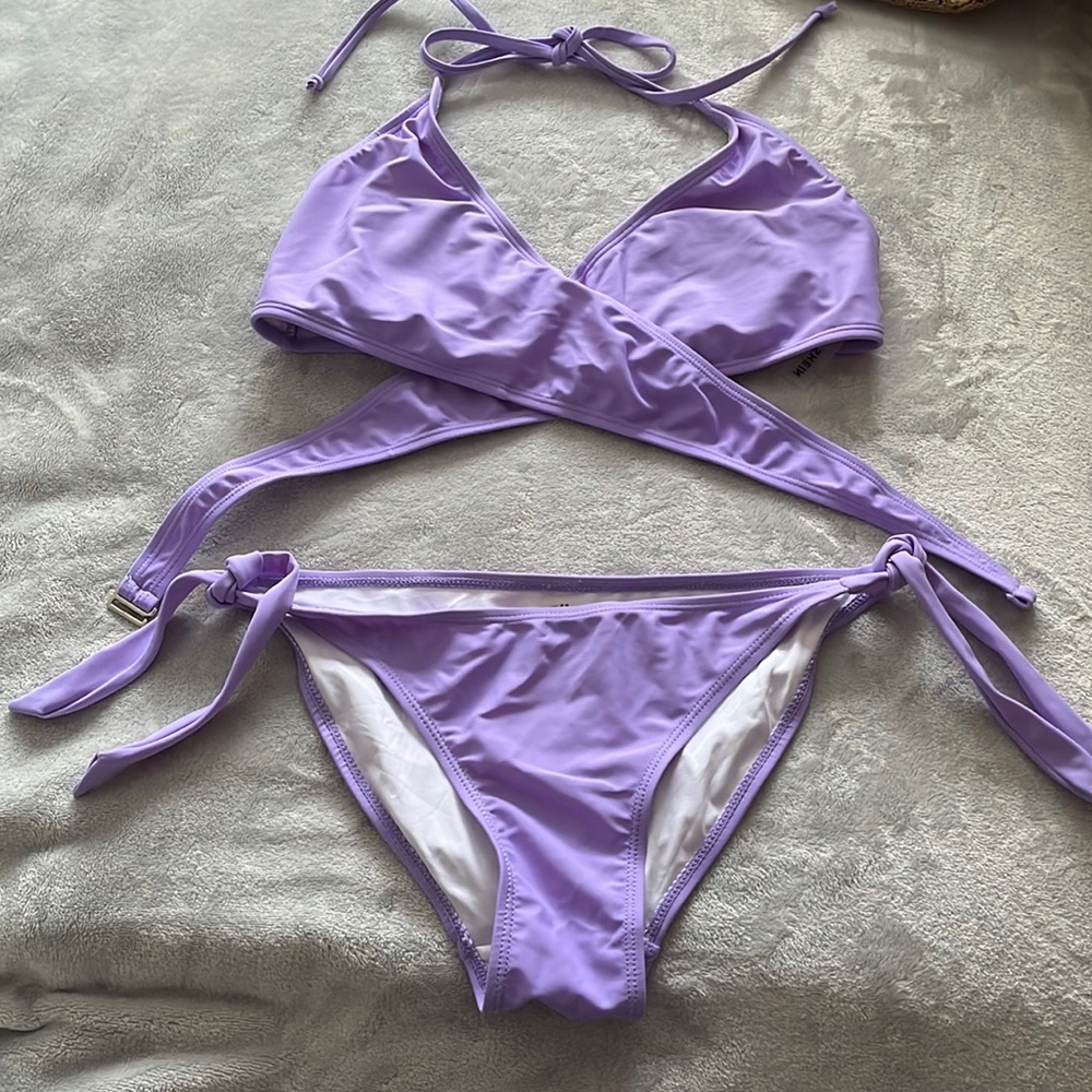Wrap Around Lavender Bikini Set